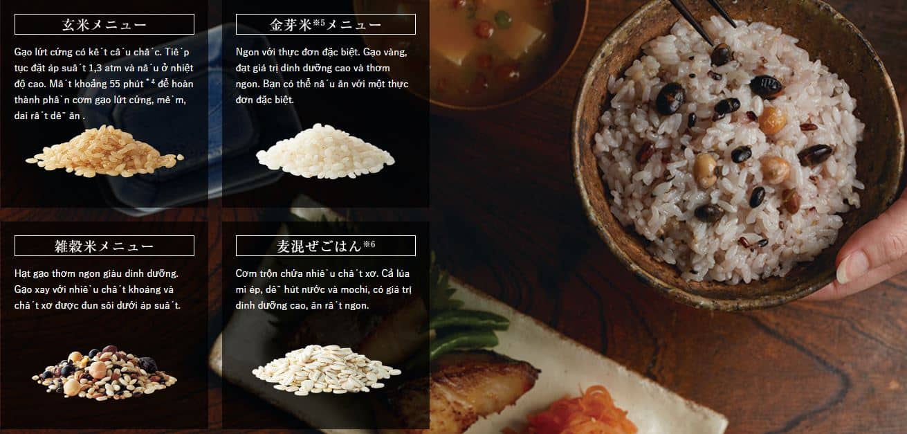 Nồi cơm nội địa Nhật Nồi cơm nội địa Nhật