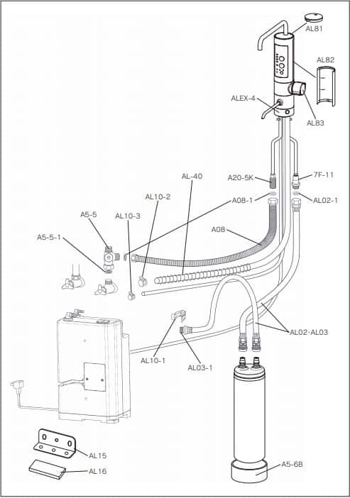 Máy lọc nước Mitsubishi Cleansui Akaline AL800