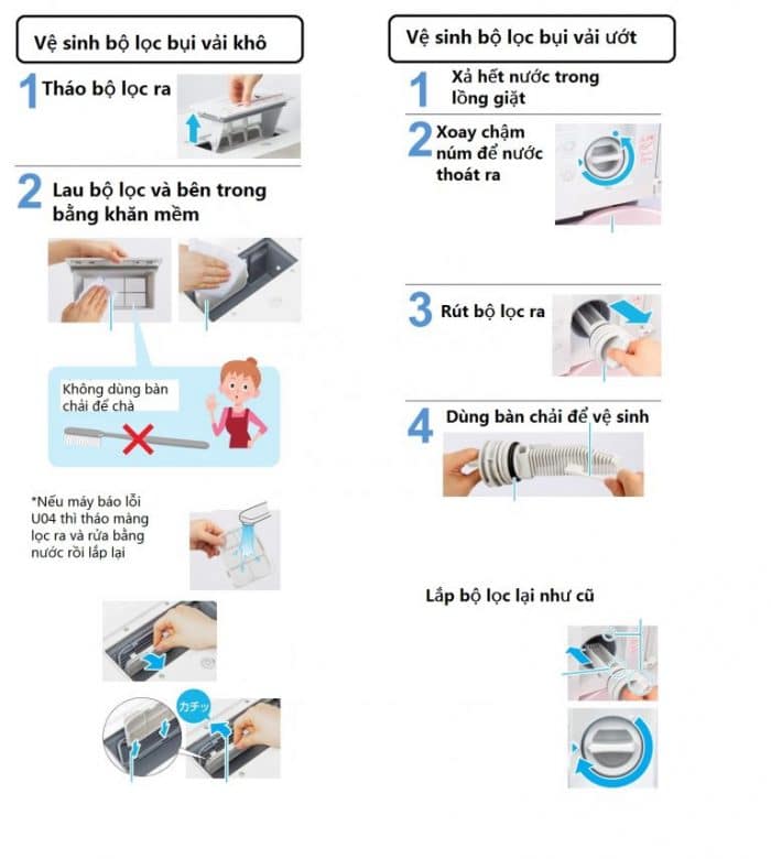 Hướng dẫn sử dụng máy giặt Panasonic NA-LX129BL Hướng dẫn sử dụng máy giặt Panasonic NA-LX129BL