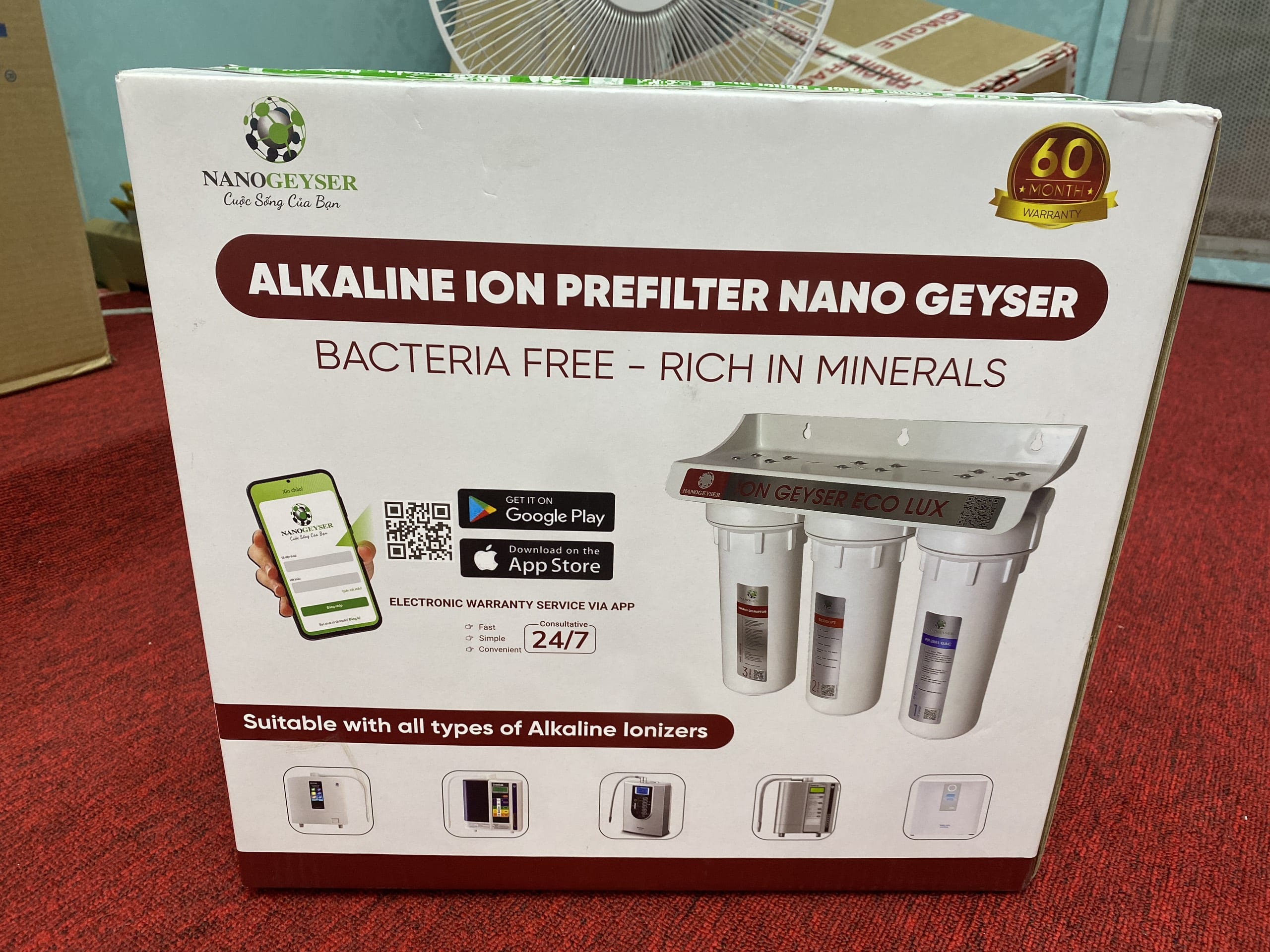 Bộ lõi lọc tiền xử lý nước Ion Geyser Eco Lux