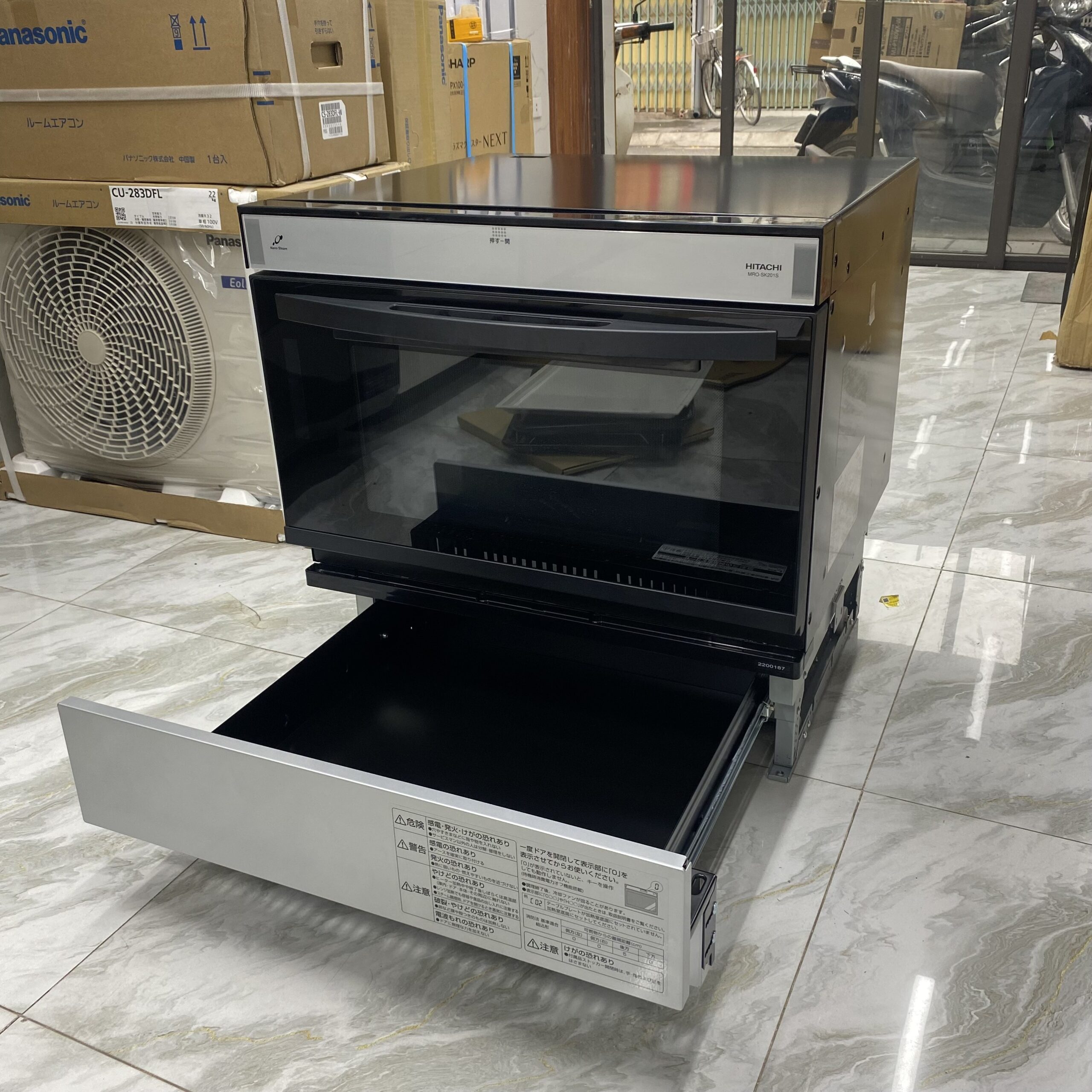 Lò vi sóng kiêm nướng Hitachi MRO-SK201S dung tích 41 lít