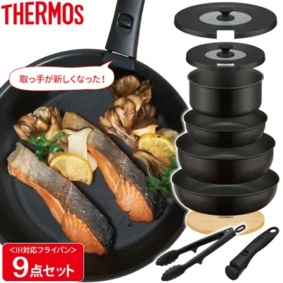Bộ nồi chảo 9 món có tay cầm rời KSA-9A
