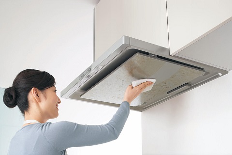 Mặt phẳng dễ vệ sinh của Hút mùi bếp Panasonic FY-6HGC5 60cm có tự động bật