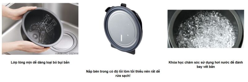 Nồi cơm điện Toshiba RC-18KGW cao tần áp suất hút chân không